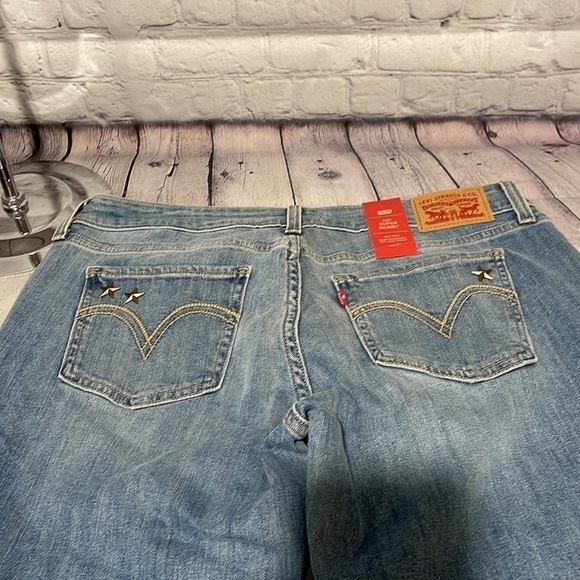 Levi’s NWT 535 stars and hearts super skinny Stretch jeans size 12 New With Tag - Picture 9 of 10